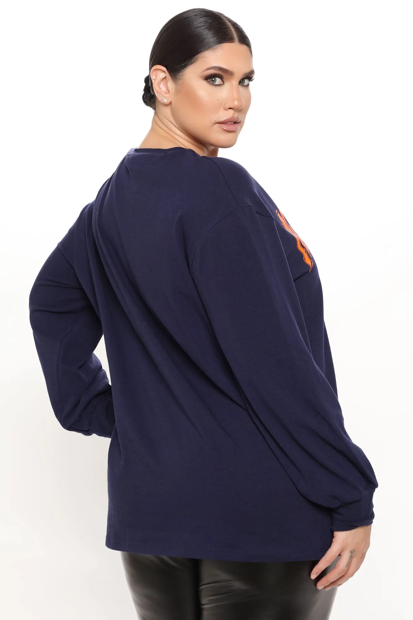 A New York Minute Tunic Top - Navy