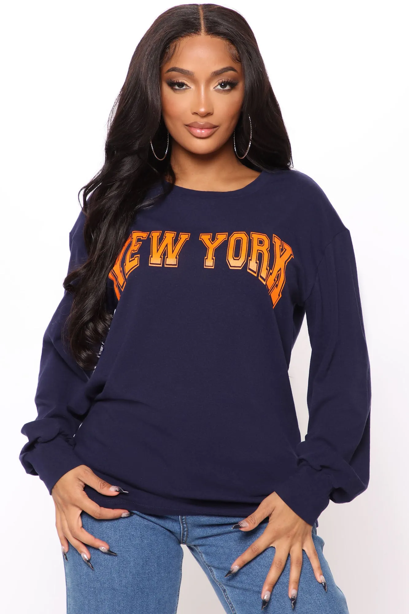 A New York Minute Tunic Top - Navy