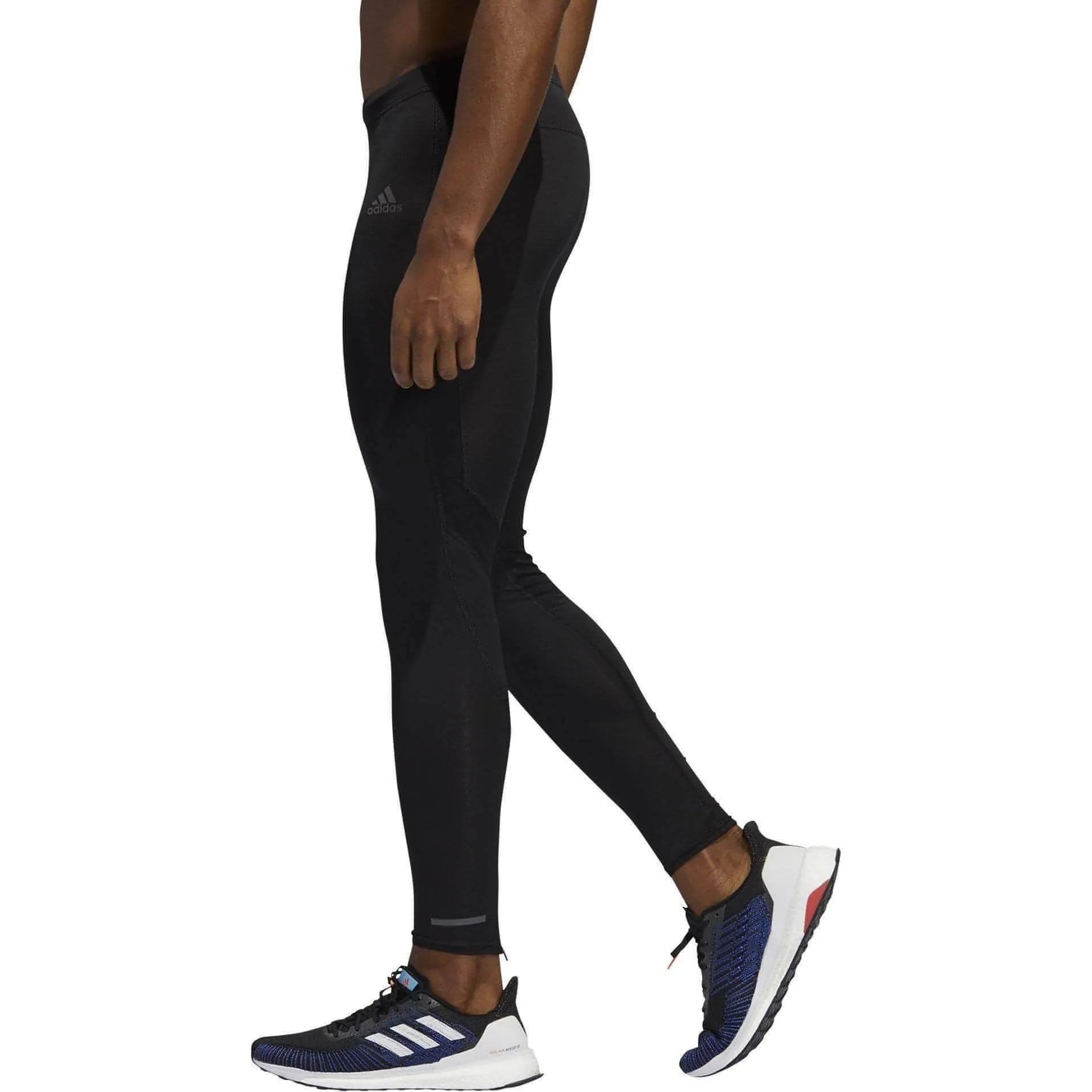 adidas Own The Run Mens Long Running Tights - Black