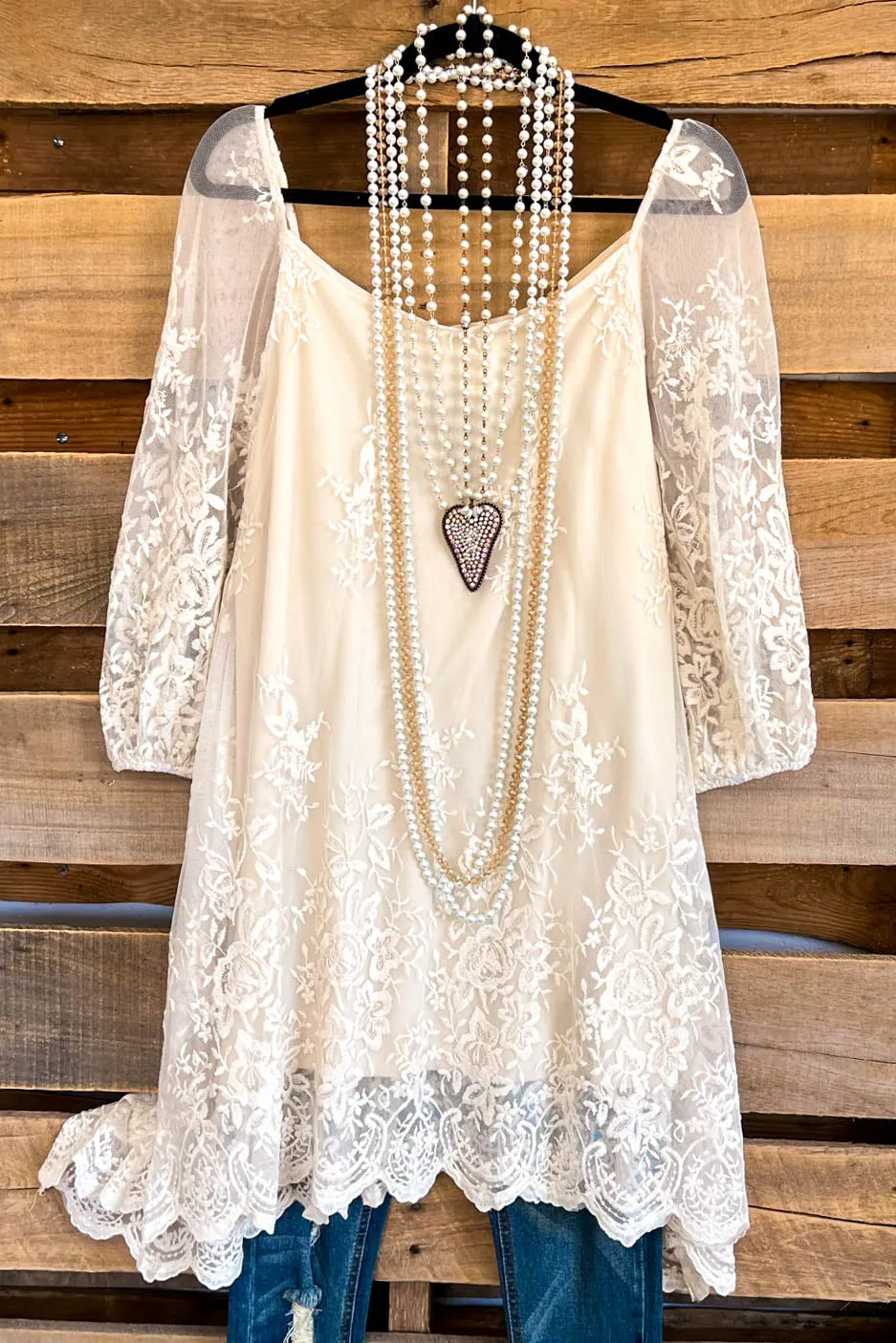 AHB EXCLUSIVE: More Than A Feeling Tunic - Beige