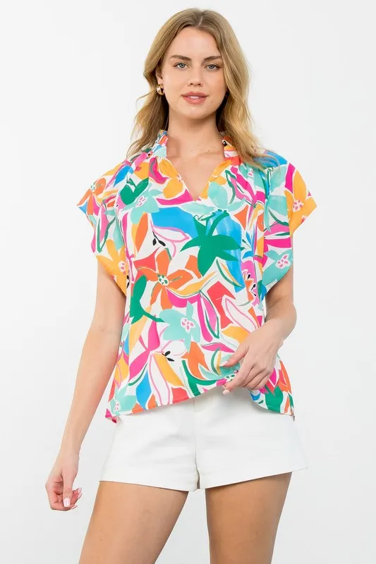 Alexa Floral Print Top