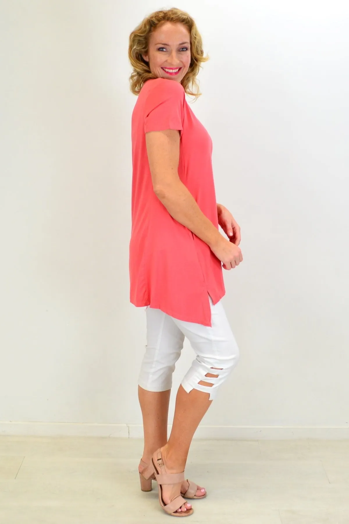 Apricot Bamboo Pocket Tunic Top