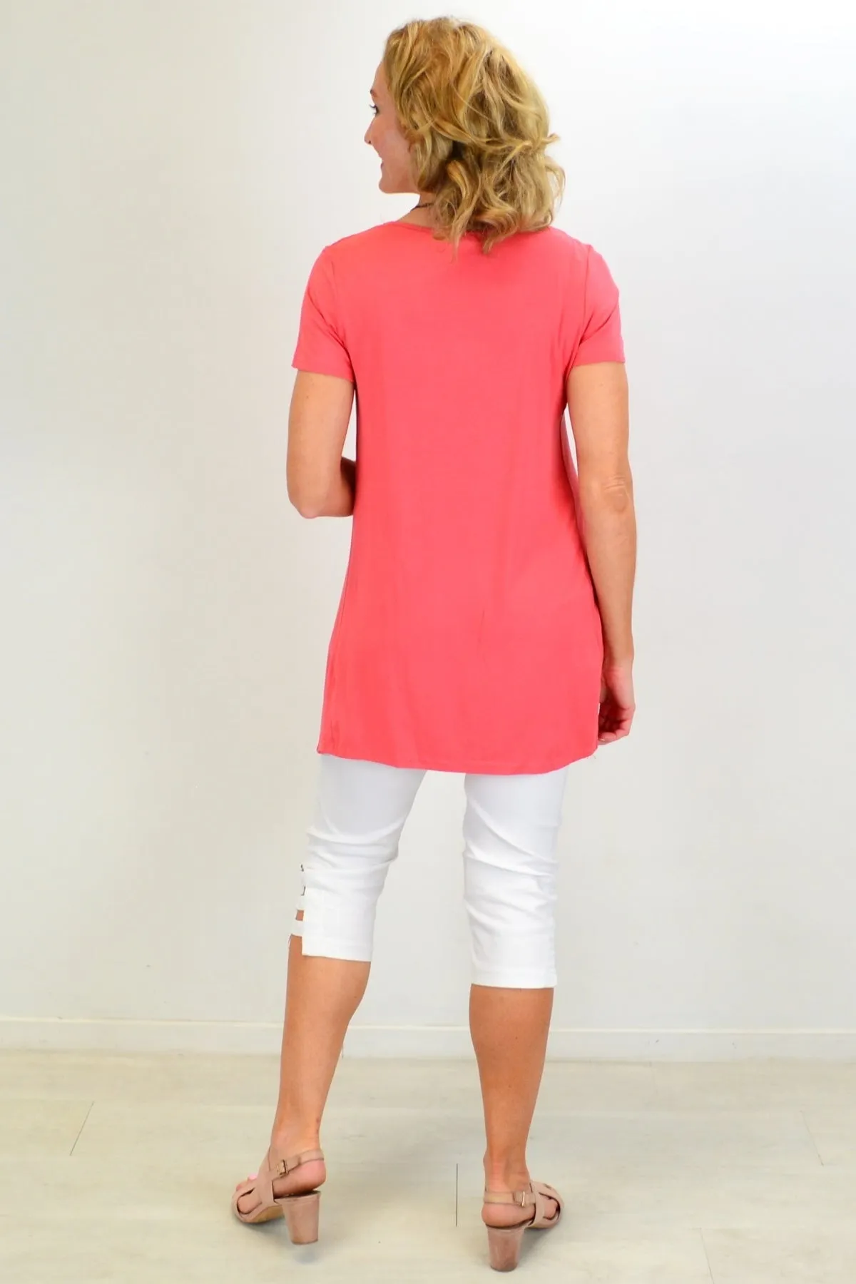 Apricot Bamboo Pocket Tunic Top