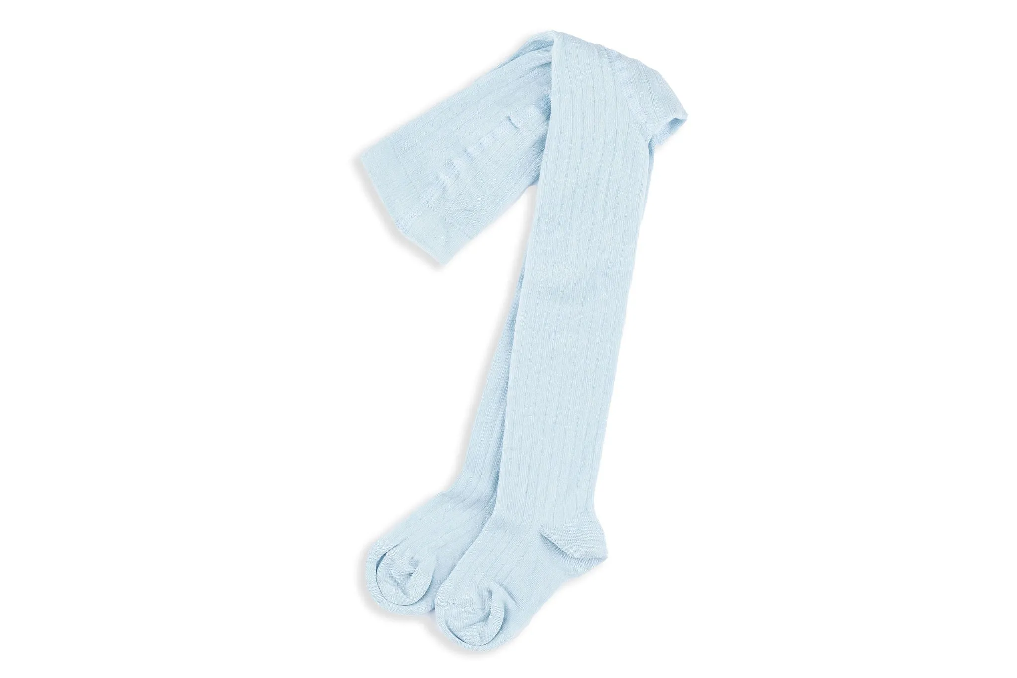 Baby Blue Rib Tights