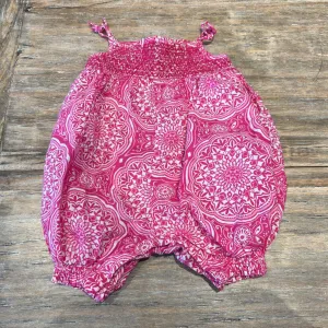 Baby Gap Pink Mandala Tank Romper 0-3m