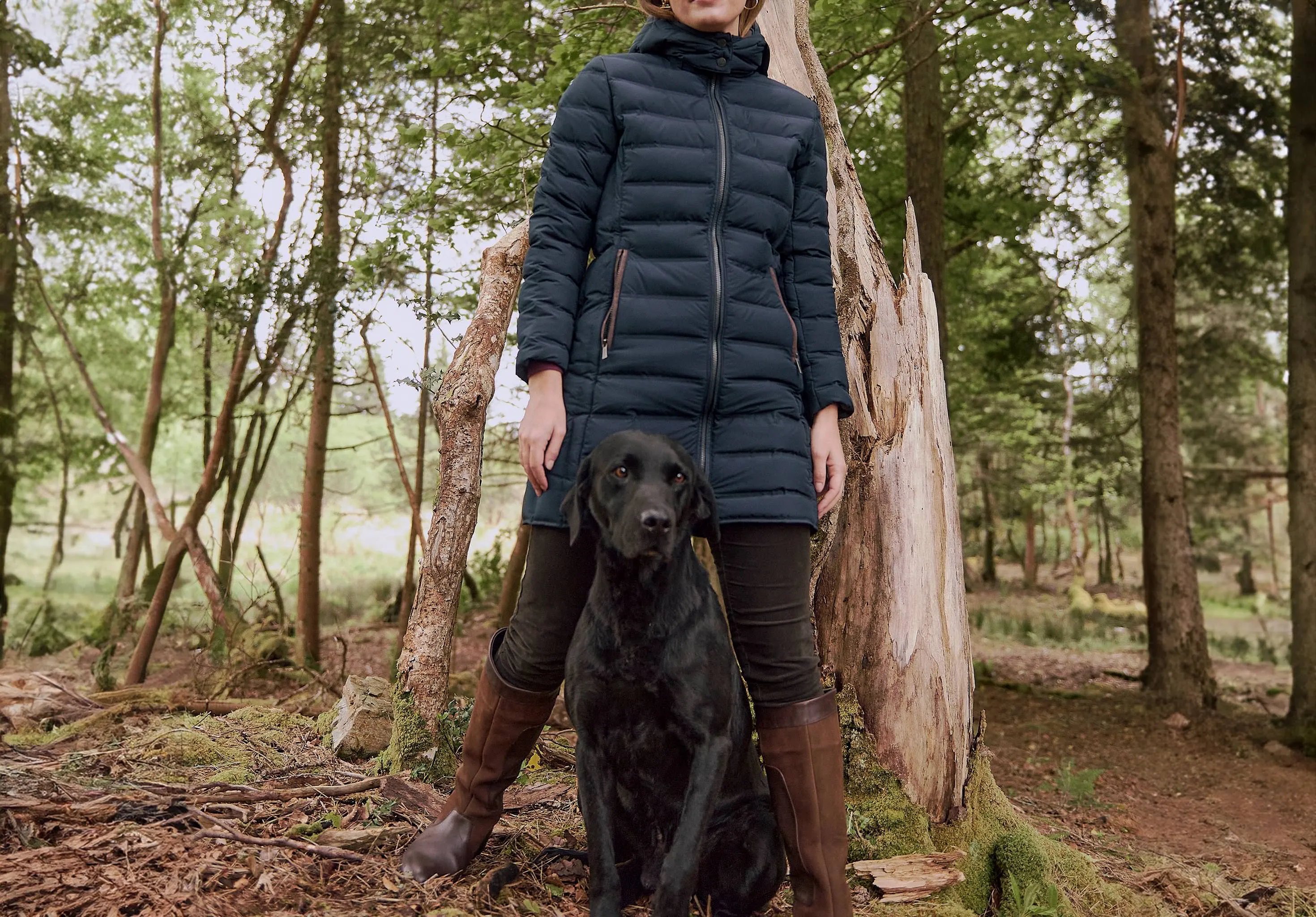 Ballybrophy Quilted Down Jacket - Navy