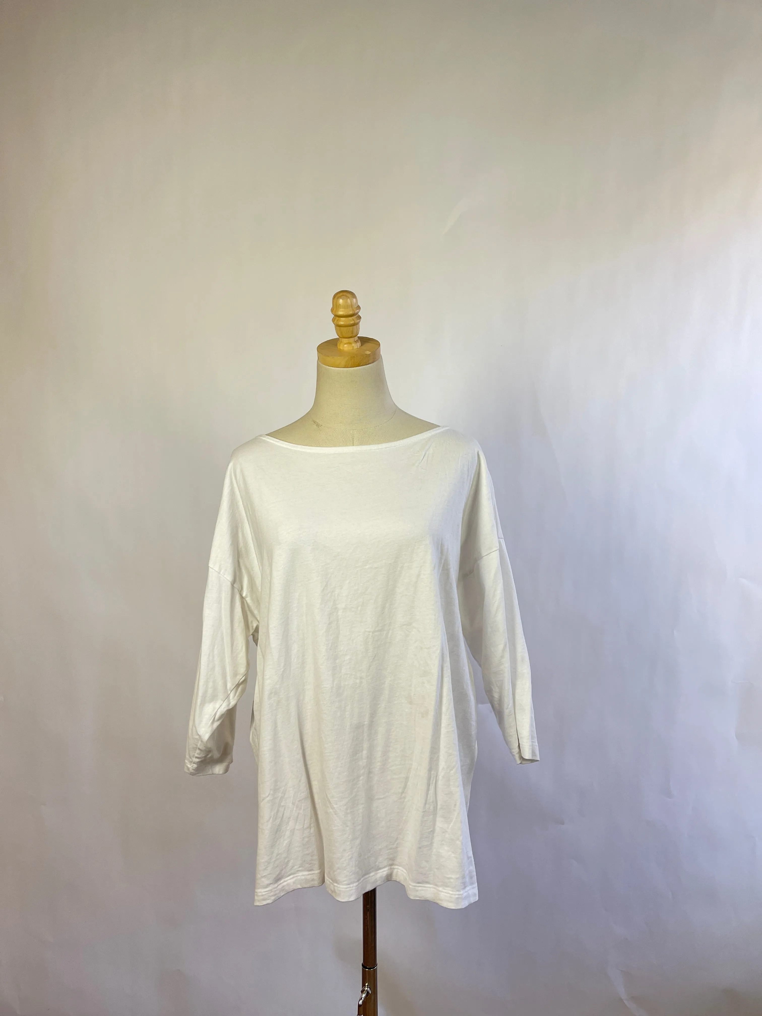 Beaumont Organic White Tunic Tee (S/M)