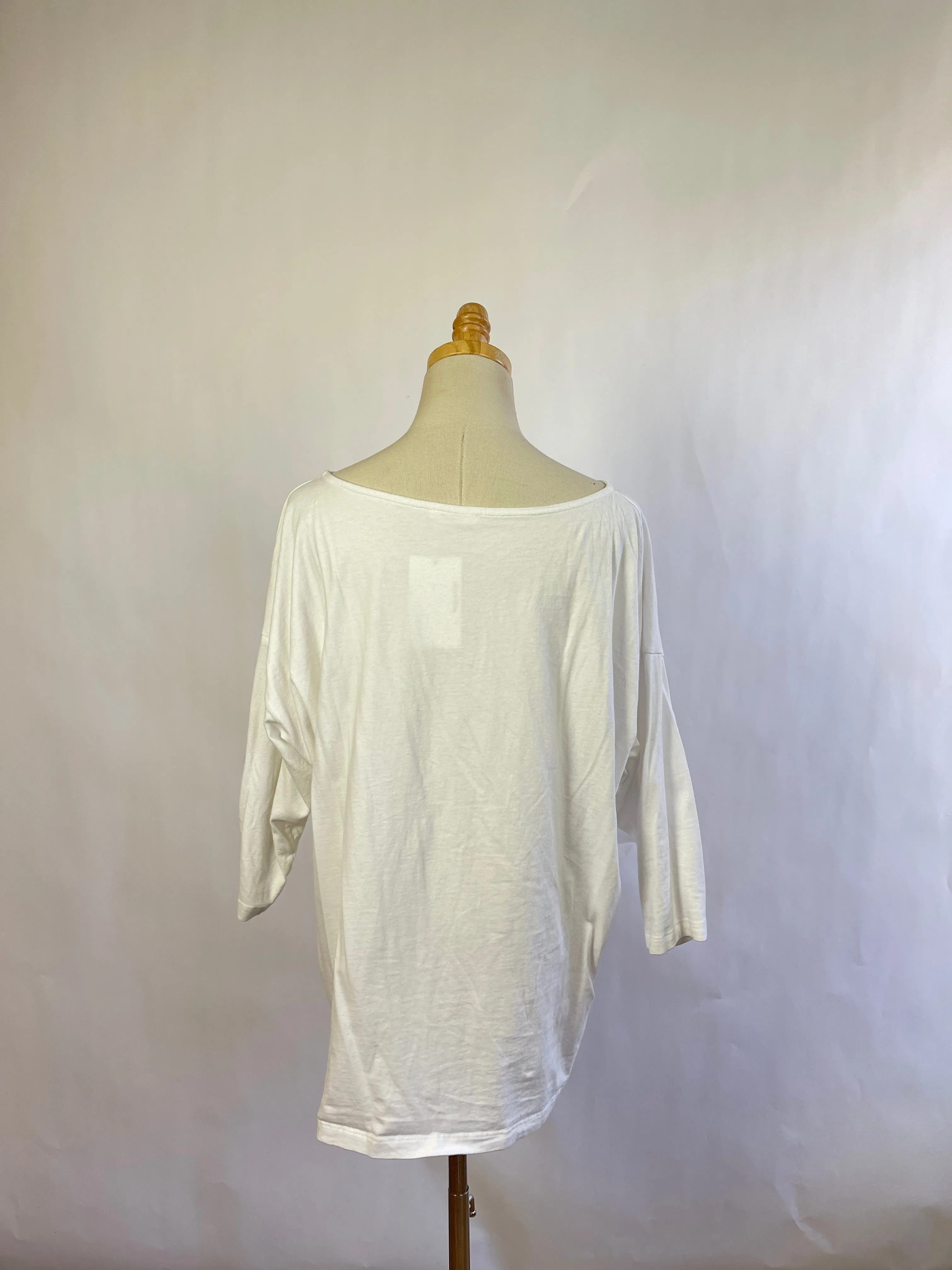 Beaumont Organic White Tunic Tee (S/M)