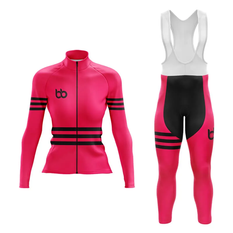 Bicycle Booth Stripes (Pink) Aero Cycling Kit