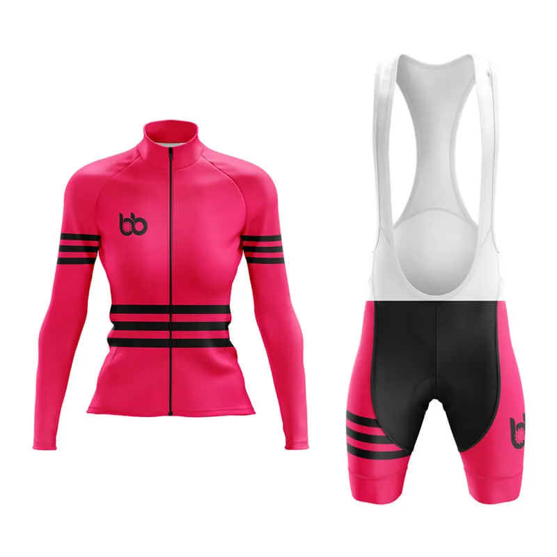 Bicycle Booth Stripes (Pink) Aero Cycling Kit