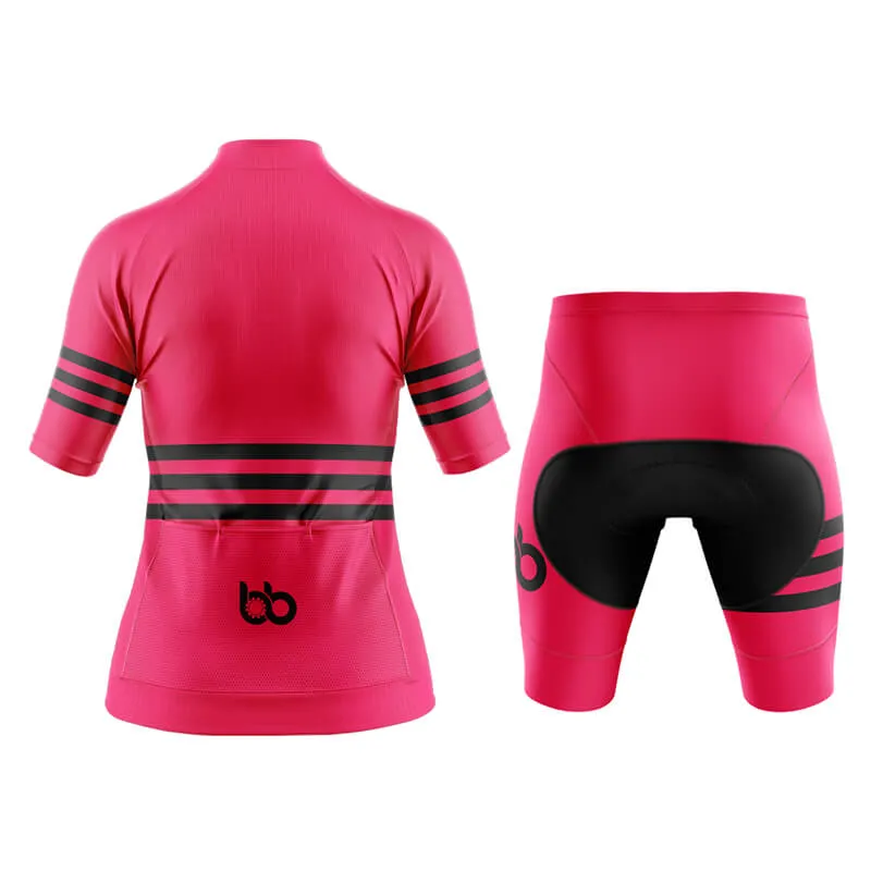 Bicycle Booth Stripes (Pink) Aero Cycling Kit