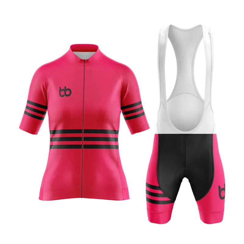 Bicycle Booth Stripes (Pink) Aero Cycling Kit