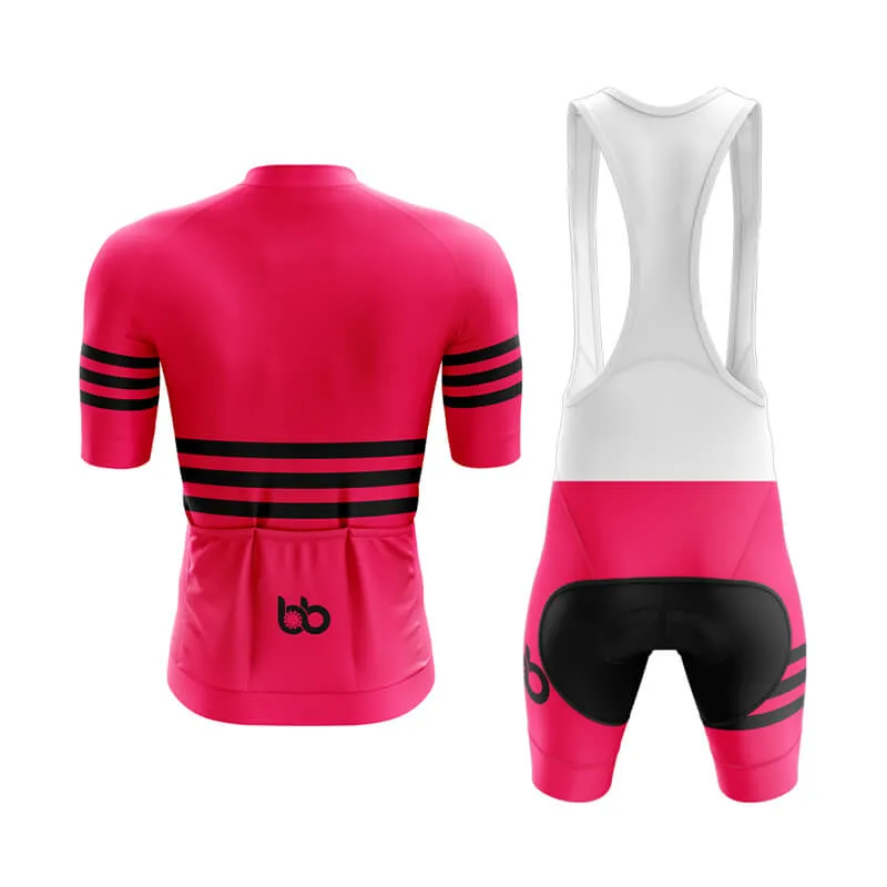 Bicycle Booth Stripes (Pink) Aero Cycling Kit