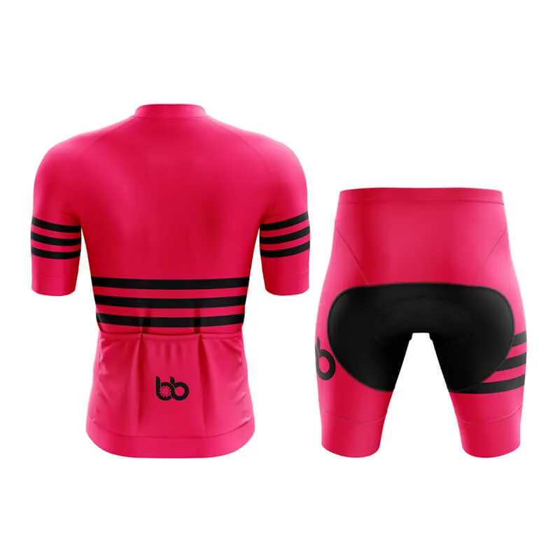 Bicycle Booth Stripes (Pink) Aero Cycling Kit