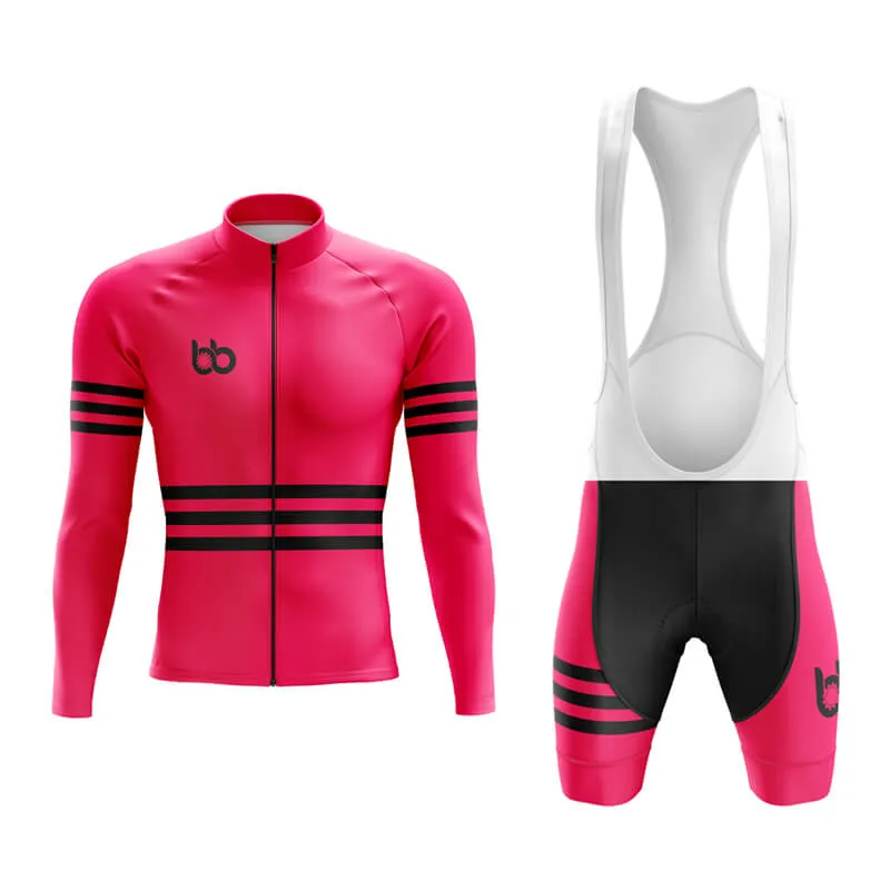 Bicycle Booth Stripes (Pink) Aero Cycling Kit