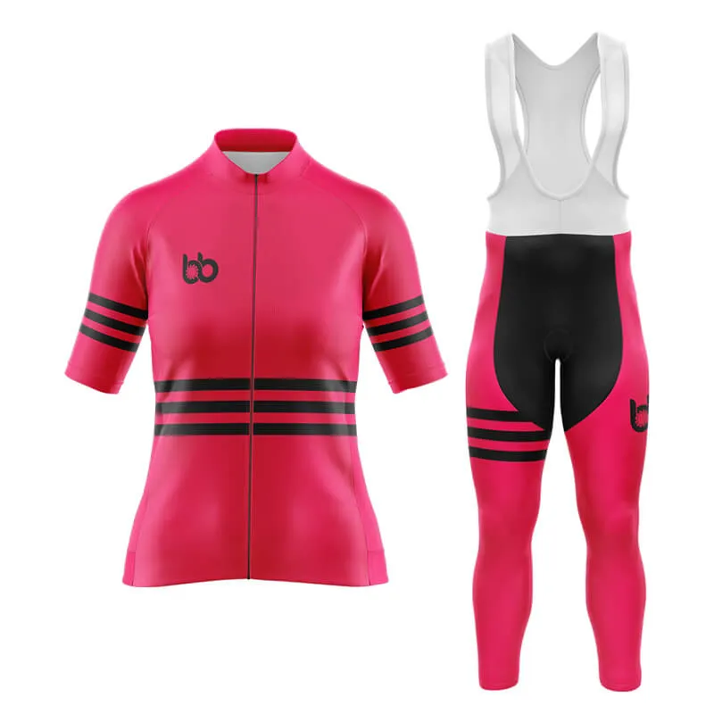 Bicycle Booth Stripes (Pink) Aero Cycling Kit