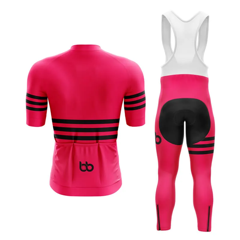 Bicycle Booth Stripes (Pink) Aero Cycling Kit