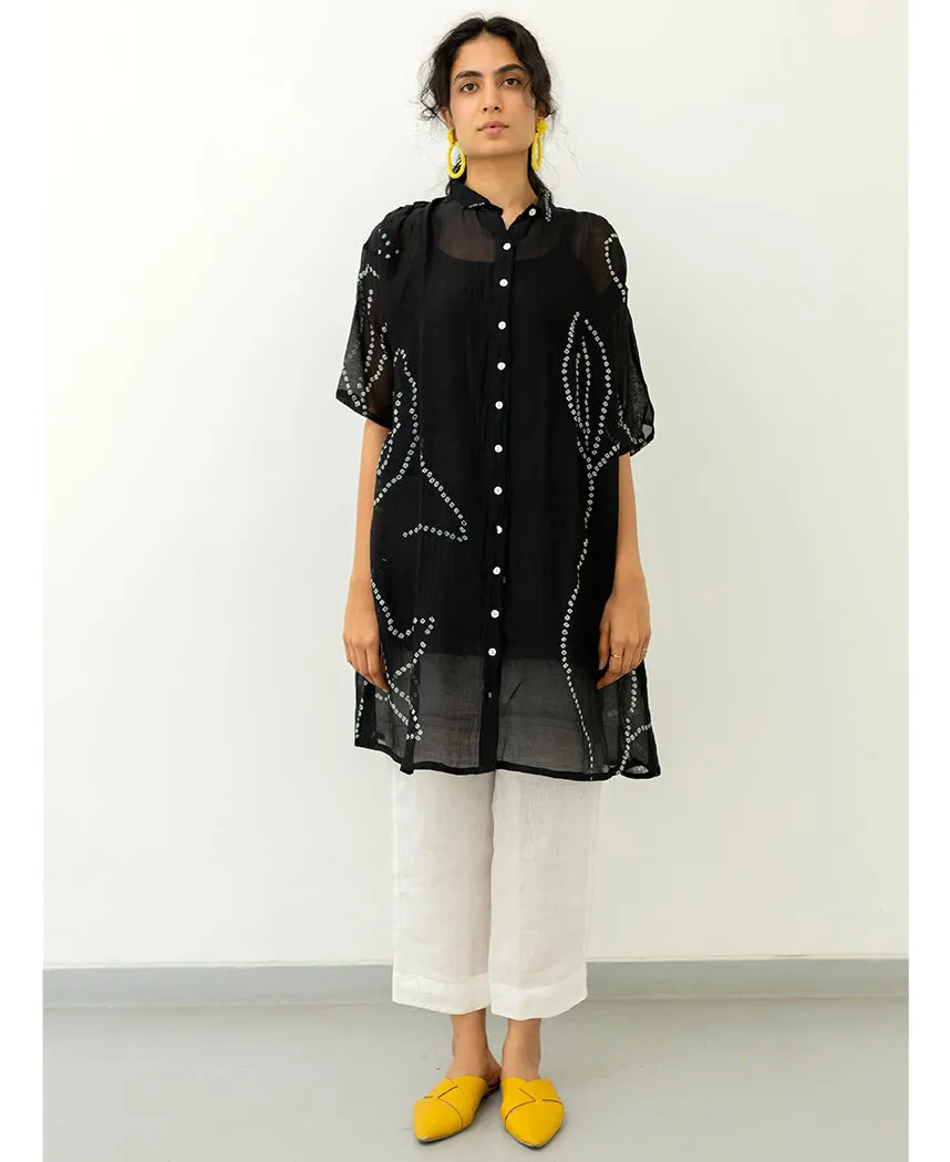 Black Bandhani Tunic