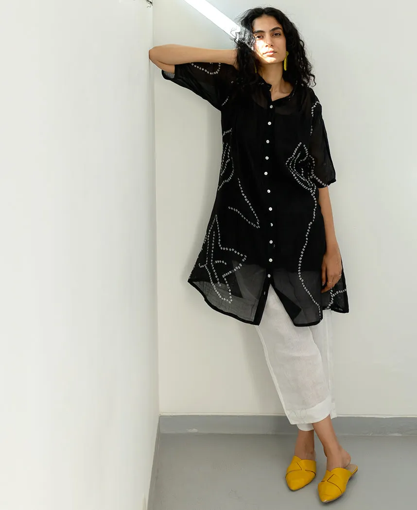 Black Bandhani Tunic