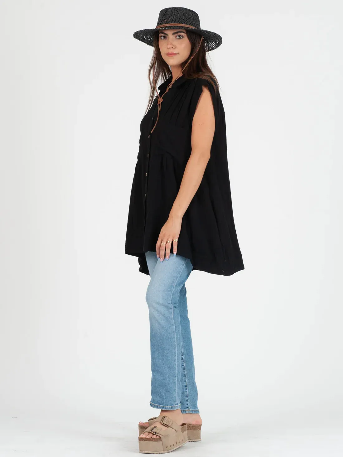 Black Gabriela Tunic Dress