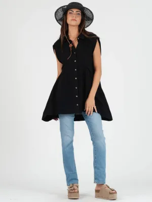 Black Gabriela Tunic Dress