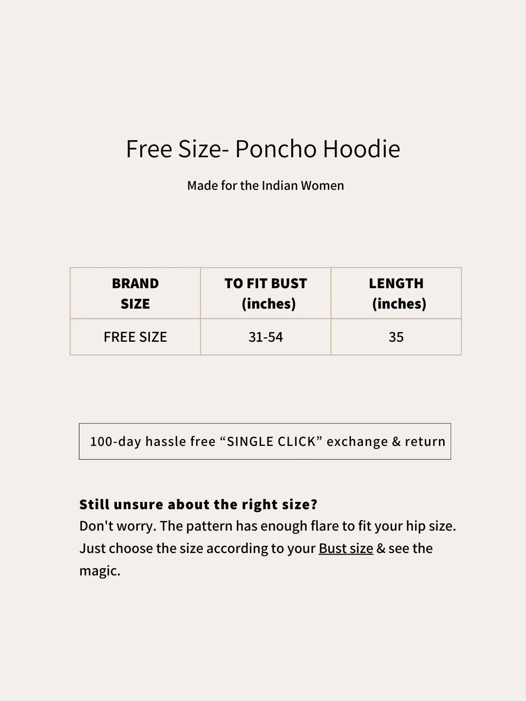 Black Poncho Hoodie - Solid (Male)