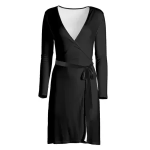 Black Wrap Dress