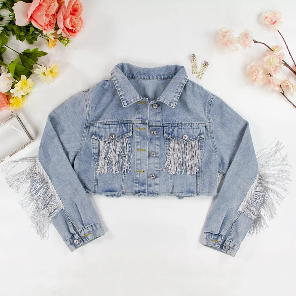 (Blue Fringe) Custom Jacket Gifts