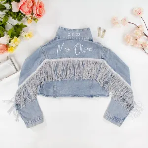 (Blue Fringe) Custom Jacket Gifts