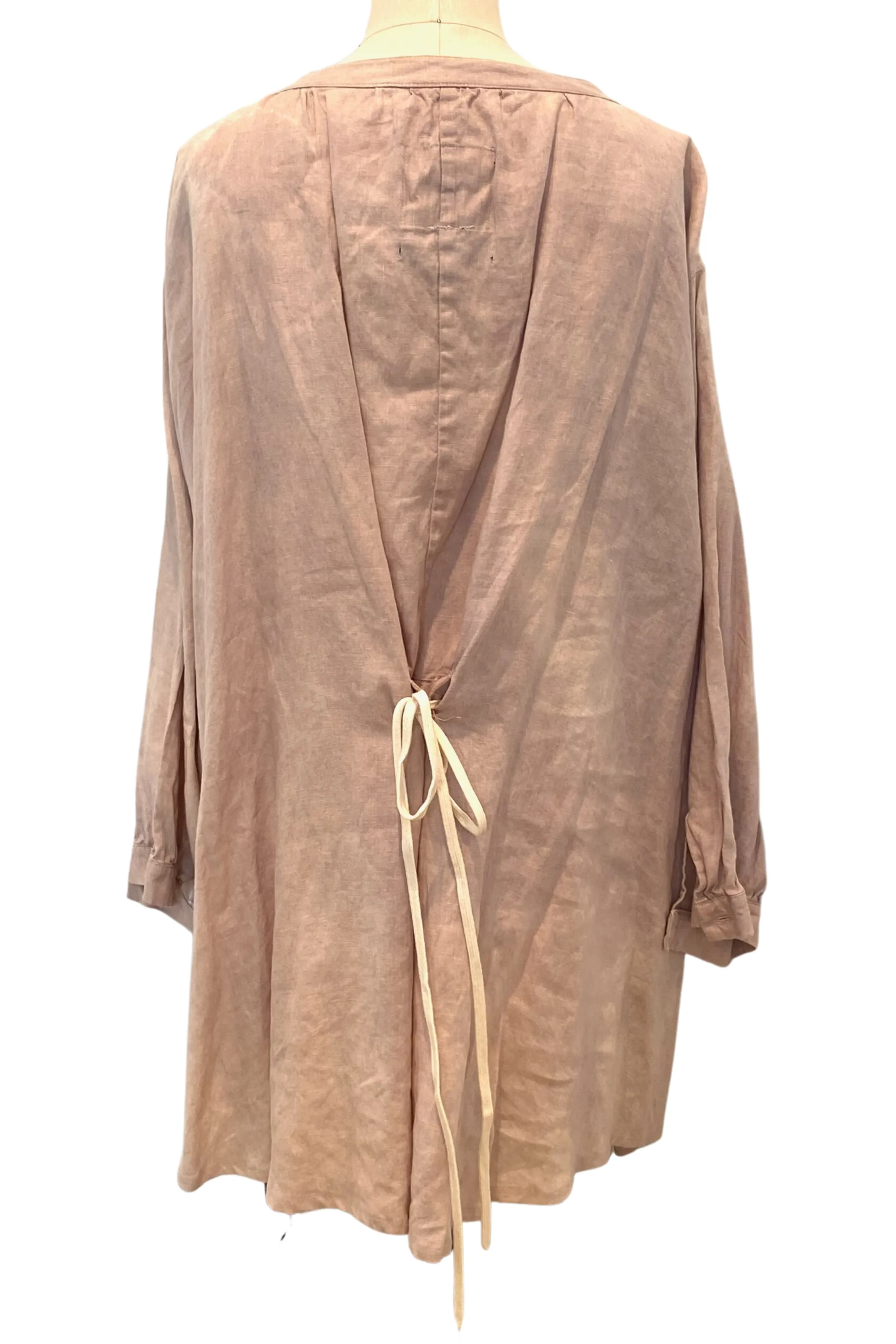 Botanically Dyed Linen Tunic in Lavender