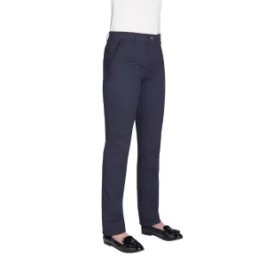 Brook Taverner Womens Houston Slim Leg Chinos Navy Size 24 - BA082-24