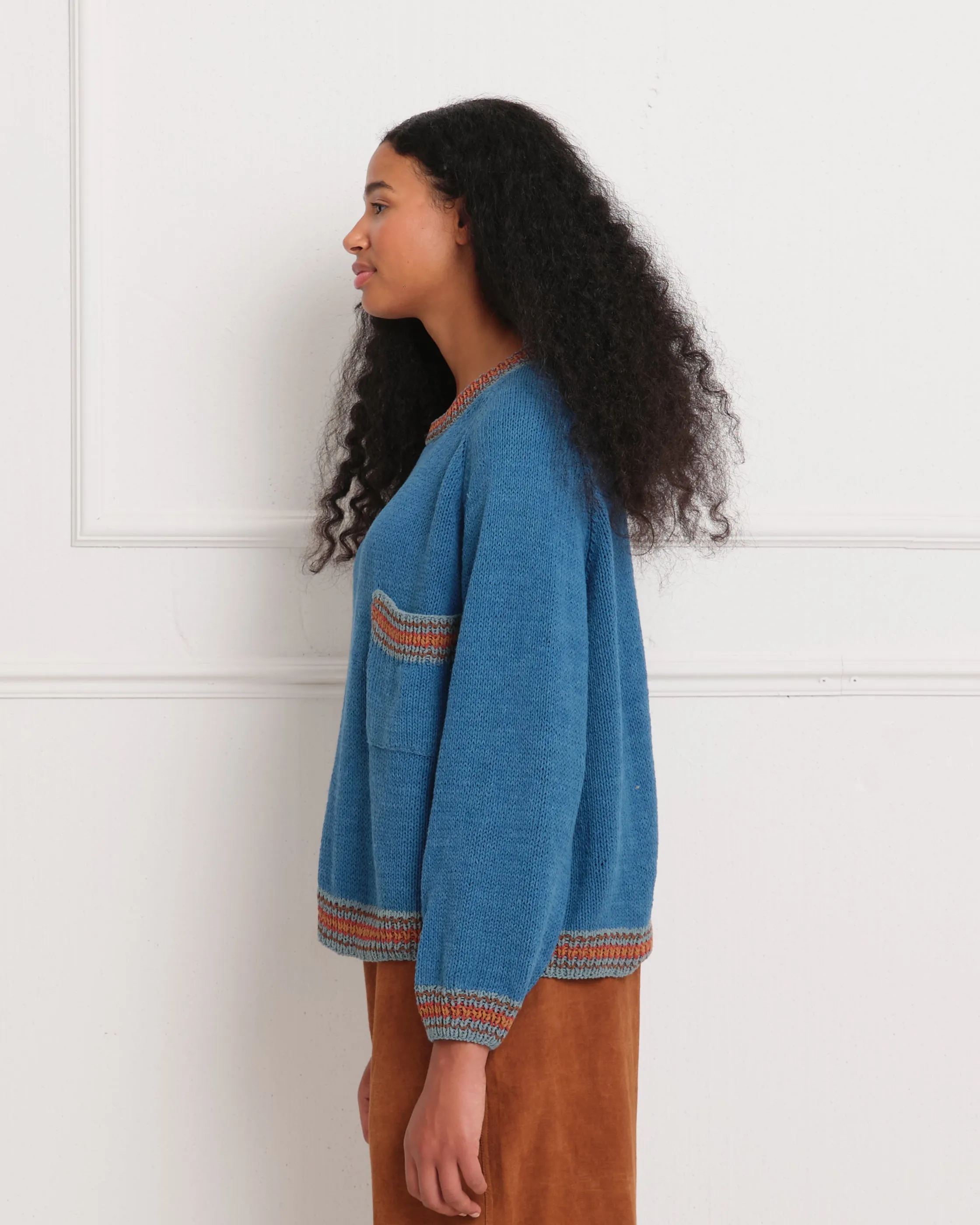 Bulb Knit Jumper - Indigo