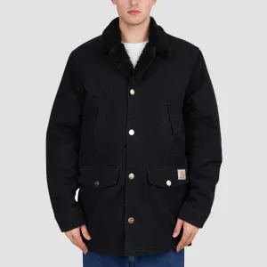 Carhartt WIP Newman Coat Black Heavy Stone Wash