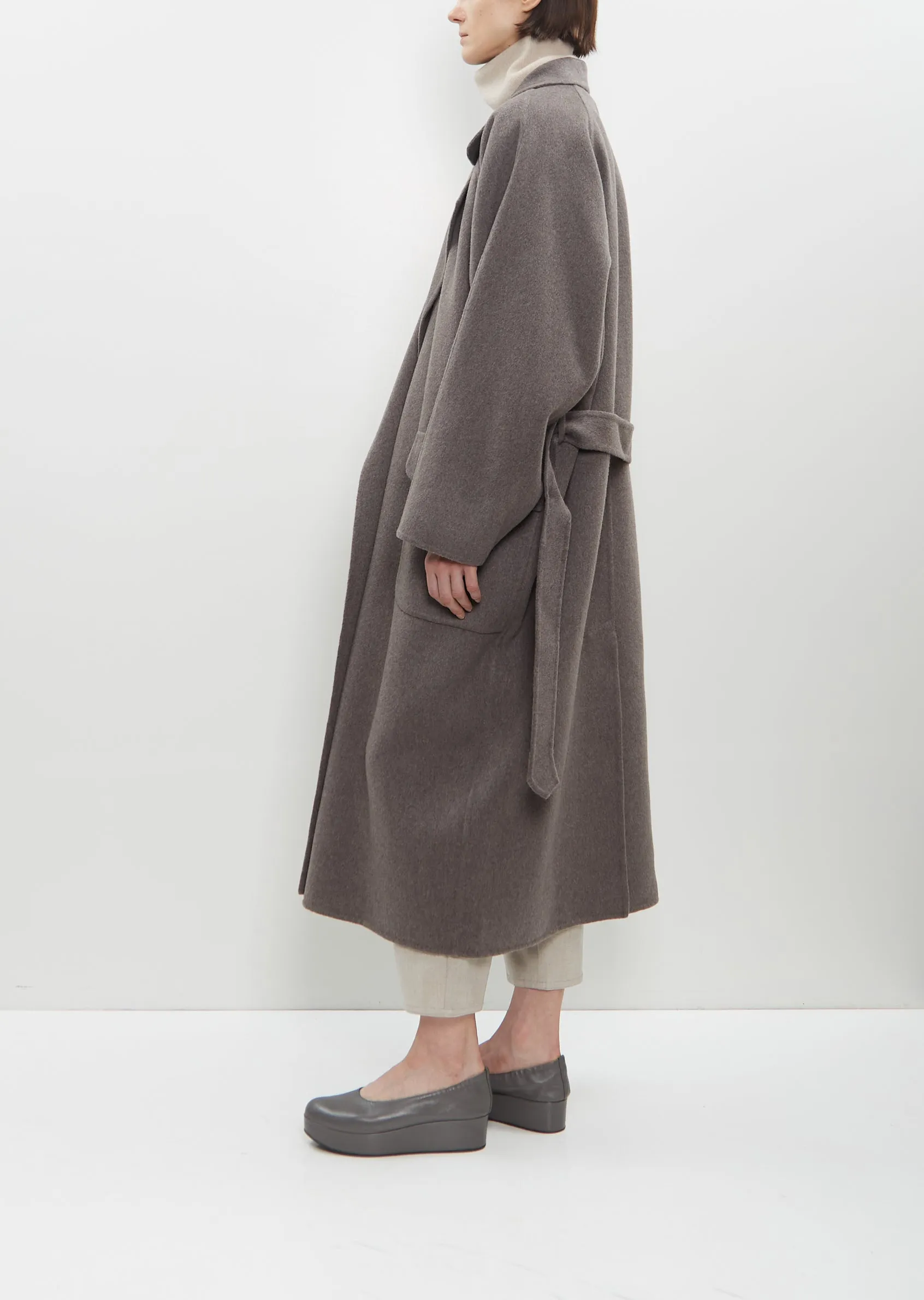 Cashmere Oversized Double Trench Coat