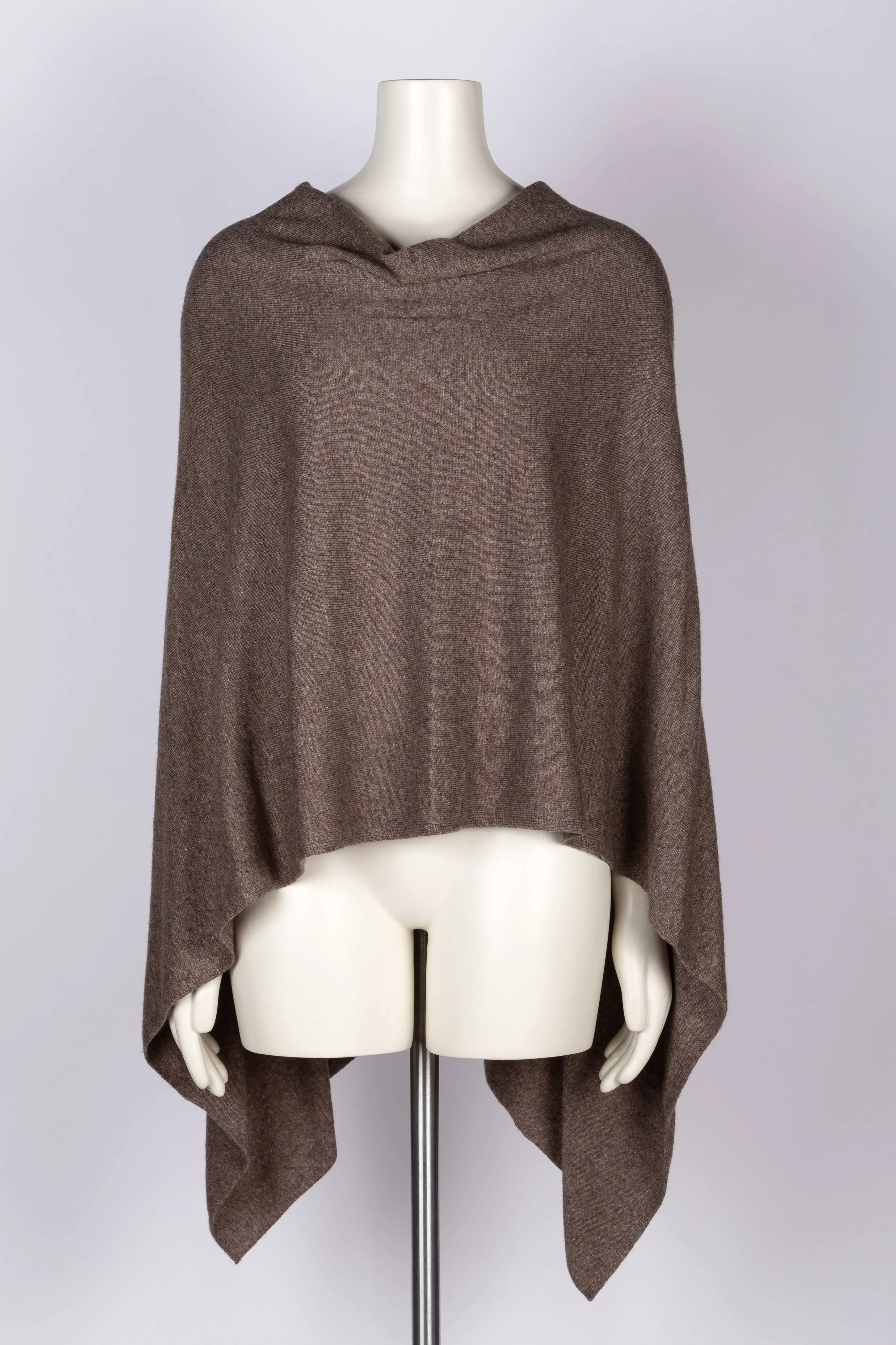 Cashmere Poncho Mocha