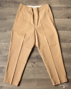 CHINO01 - Wide Cut Chinos - Khaki