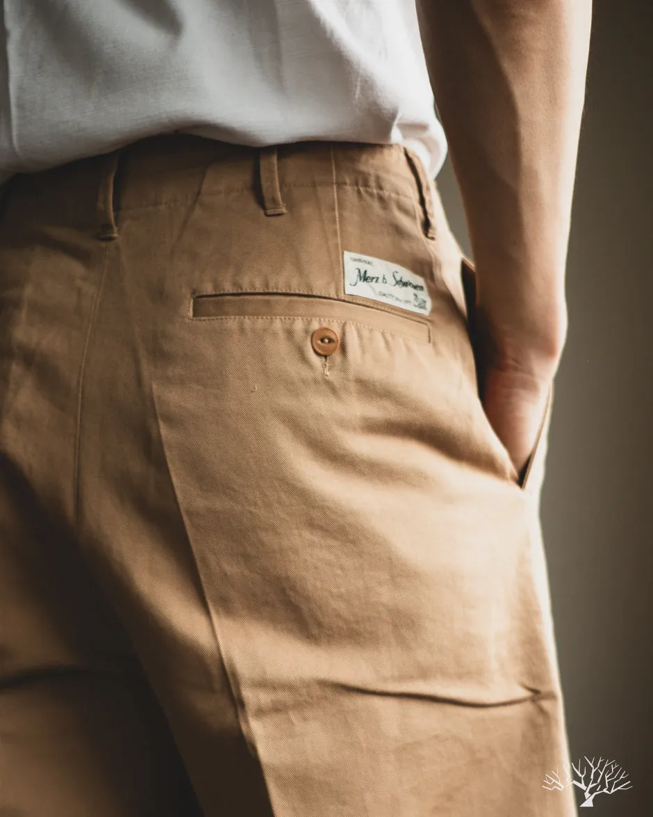 CHINO01 - Wide Cut Chinos - Khaki