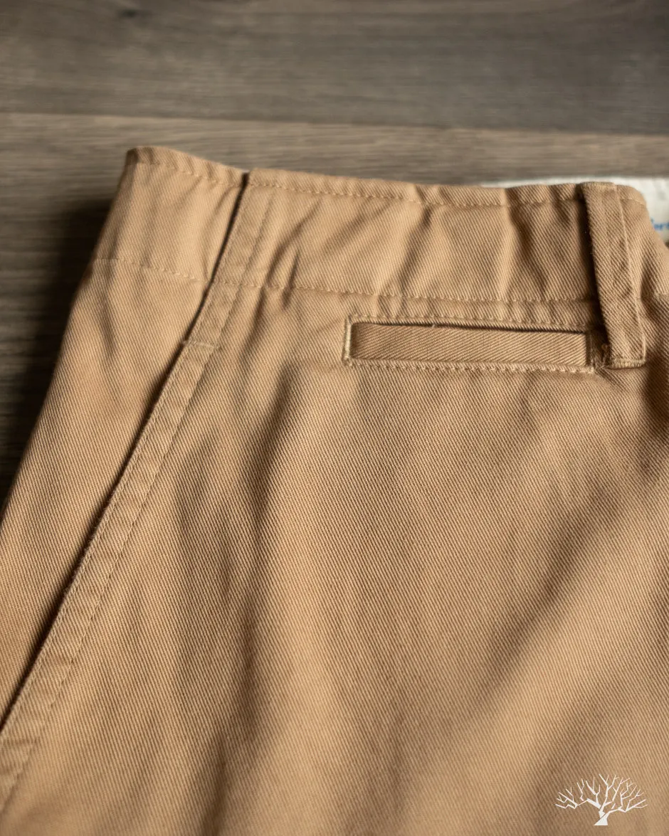 CHINO01 - Wide Cut Chinos - Khaki