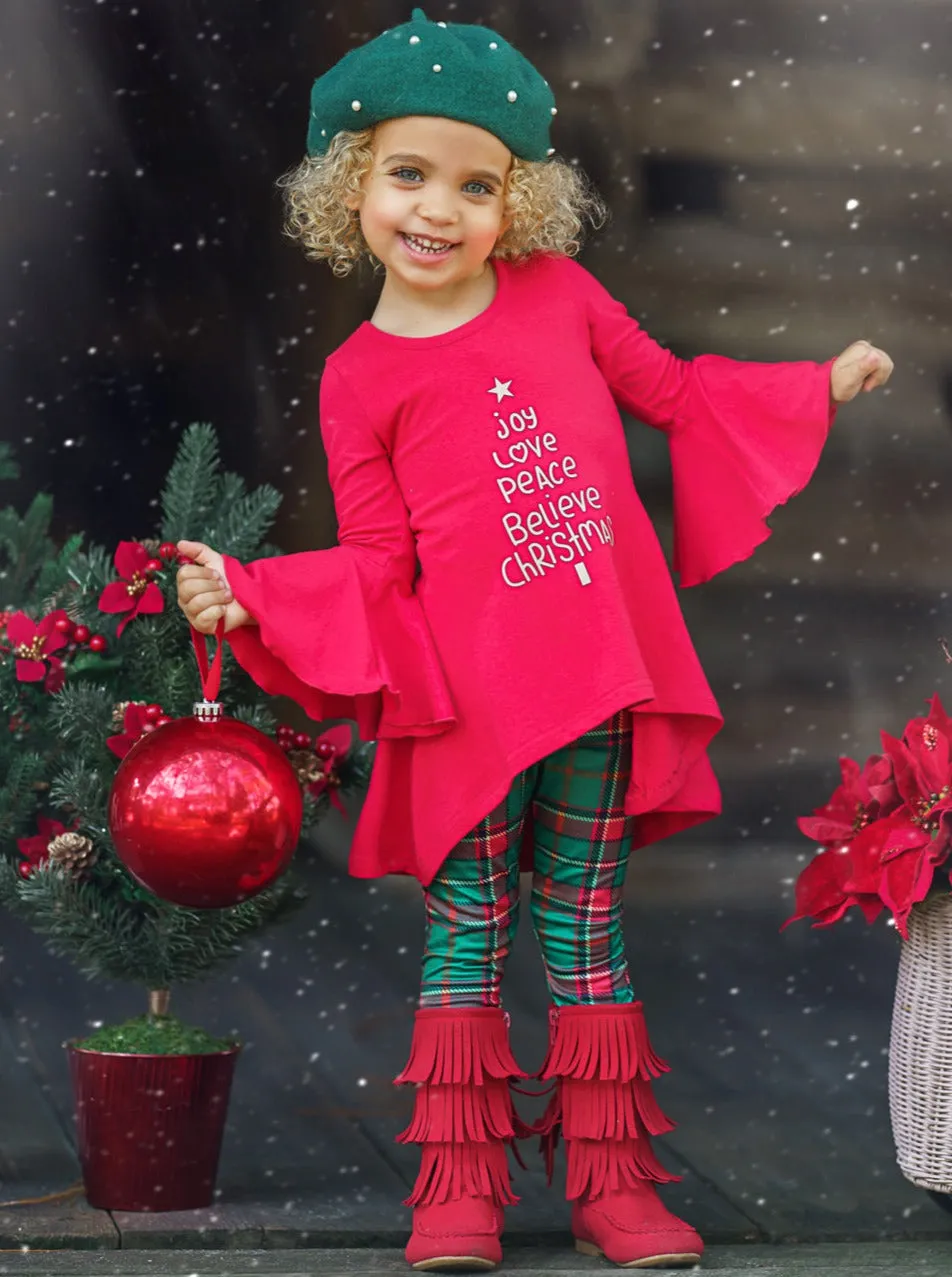 Christmas Spirit Hi-Lo Tunic And Legging Set