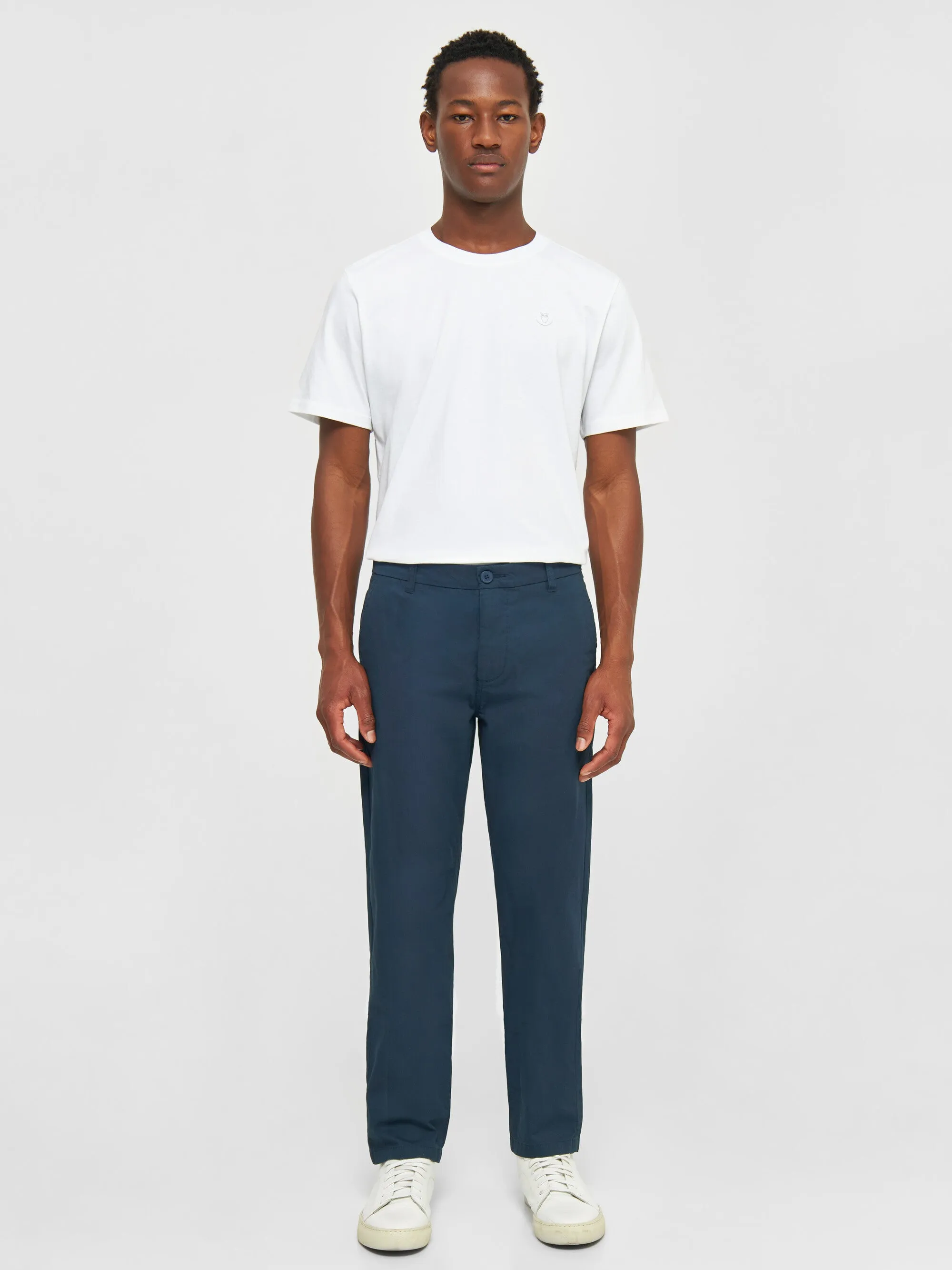 CHUCK regular chino poplin pant - Total Eclipse