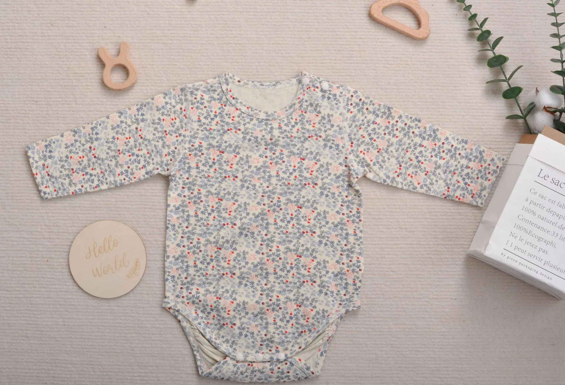 Cotton Baby Onesie (short and long sleeve options)