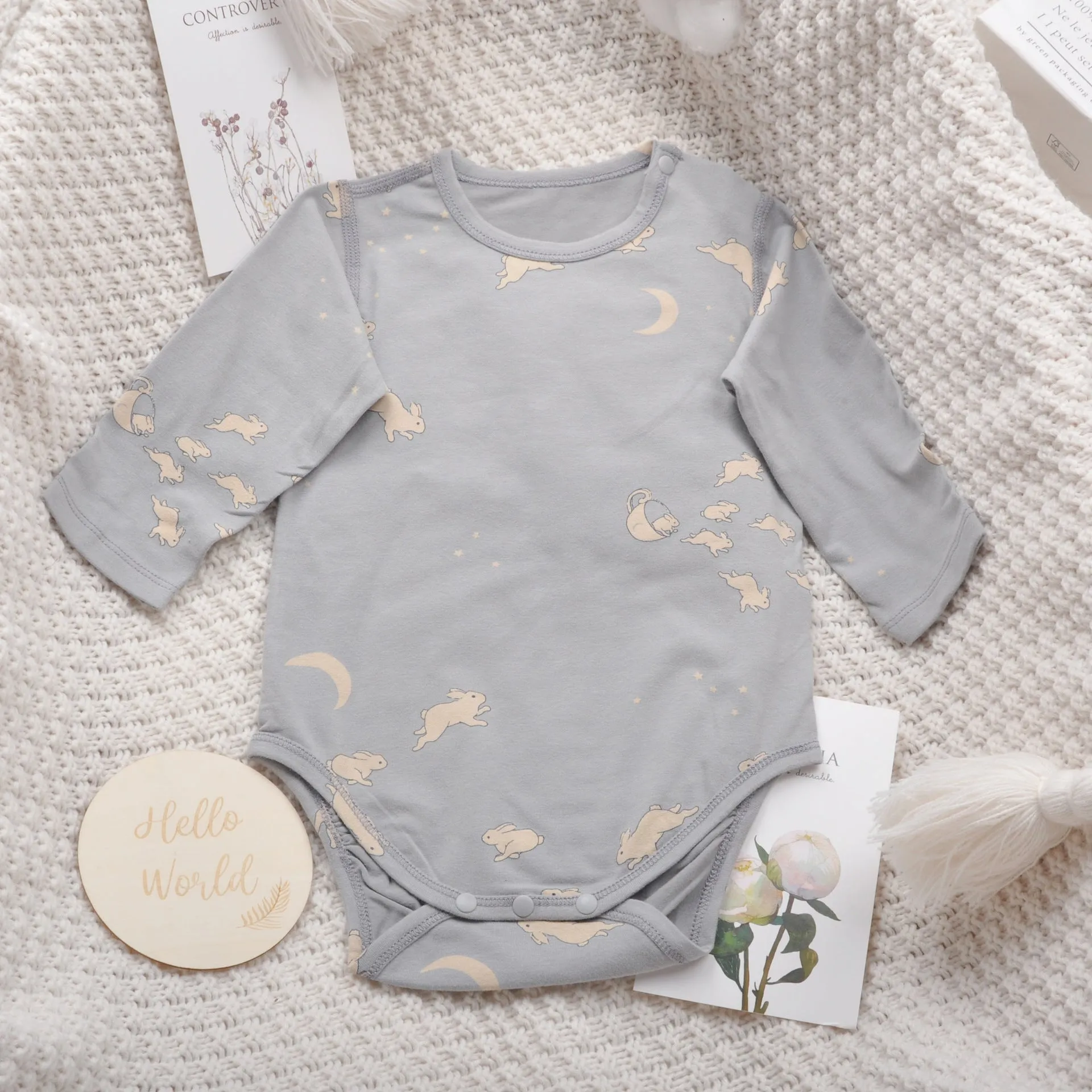 Cotton Baby Onesie (short and long sleeve options)