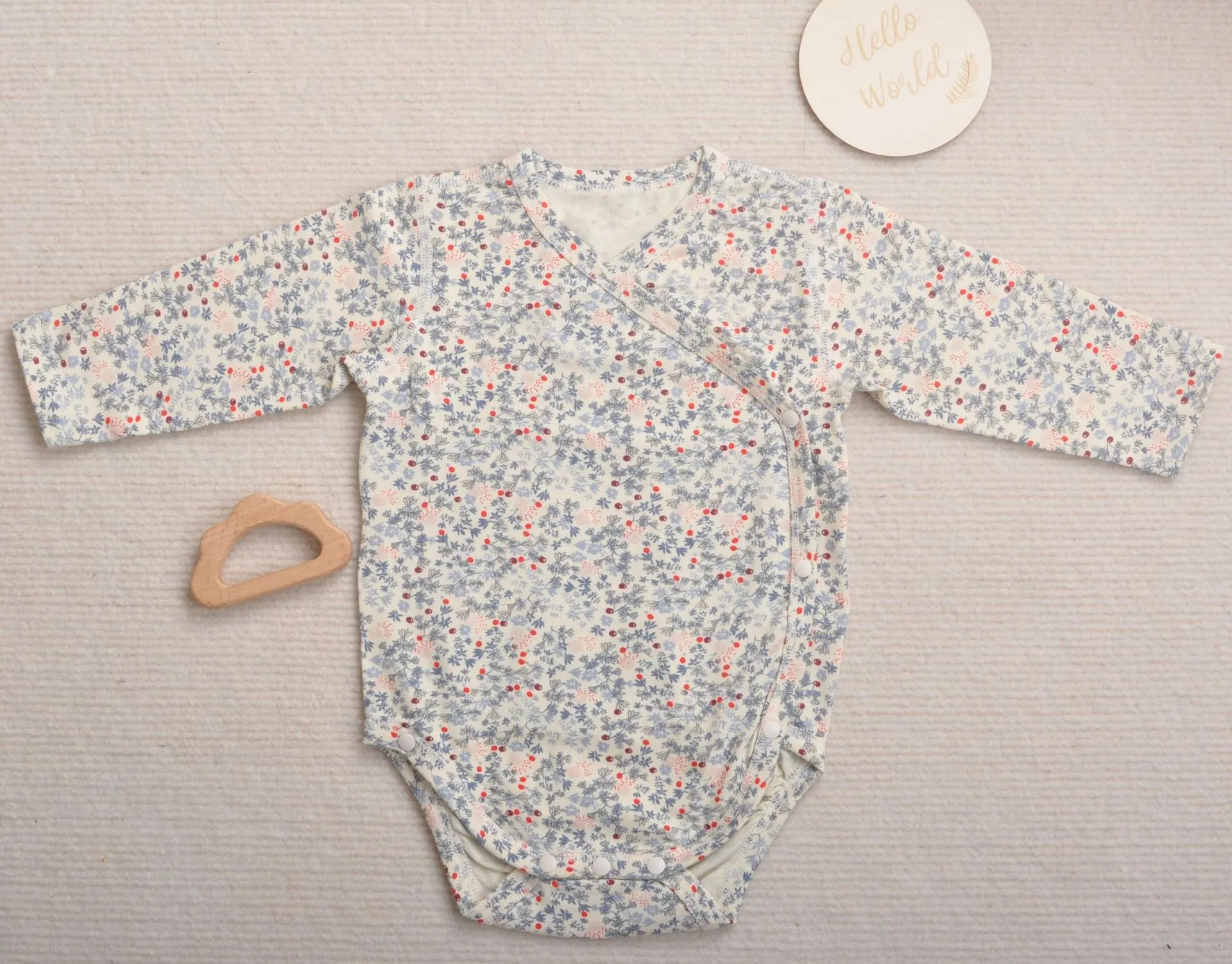 Cotton Baby Onesie (short and long sleeve options)