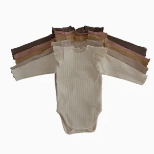 Cotton Fly Sleeve Romper