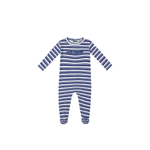 Crew Lounge Blue Rib Stripe Romper