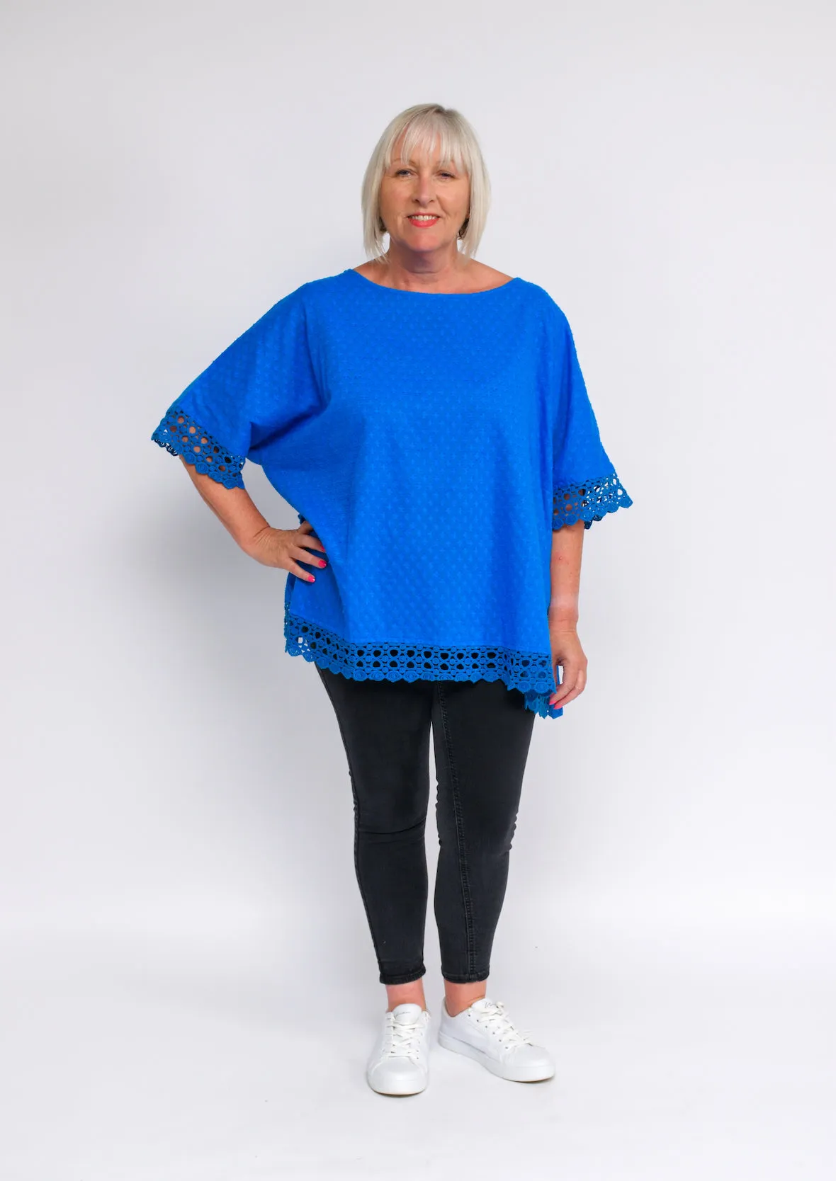 Crochet Trimmed Tunic Top