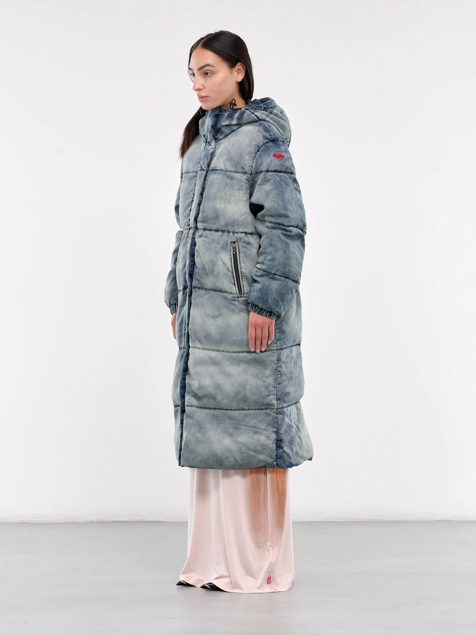 Denim Puffer Coat (A15347-0SKAI-DENIM)