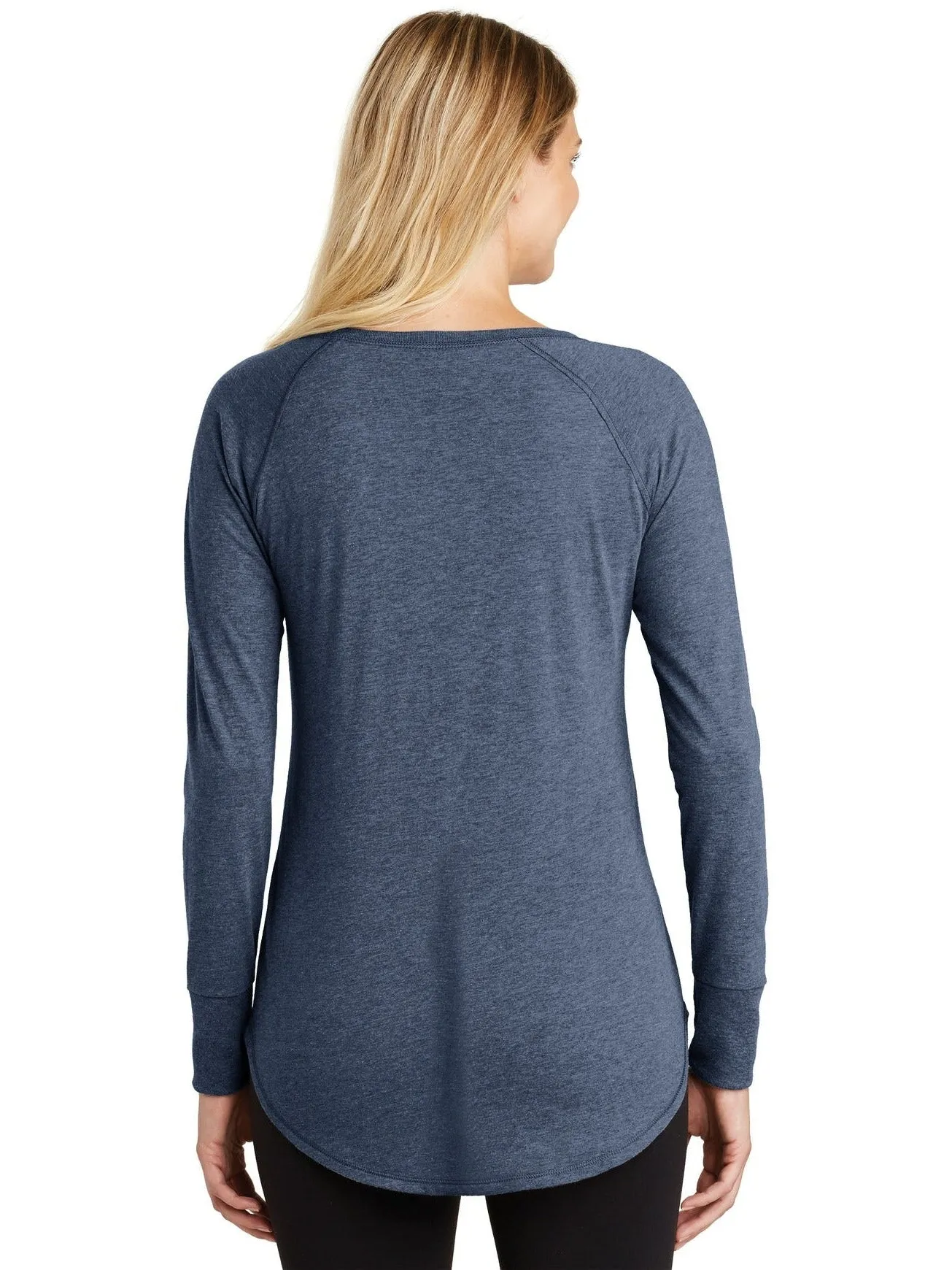 District Ladies Perfect Tri Long Sleeve Tunic Tee