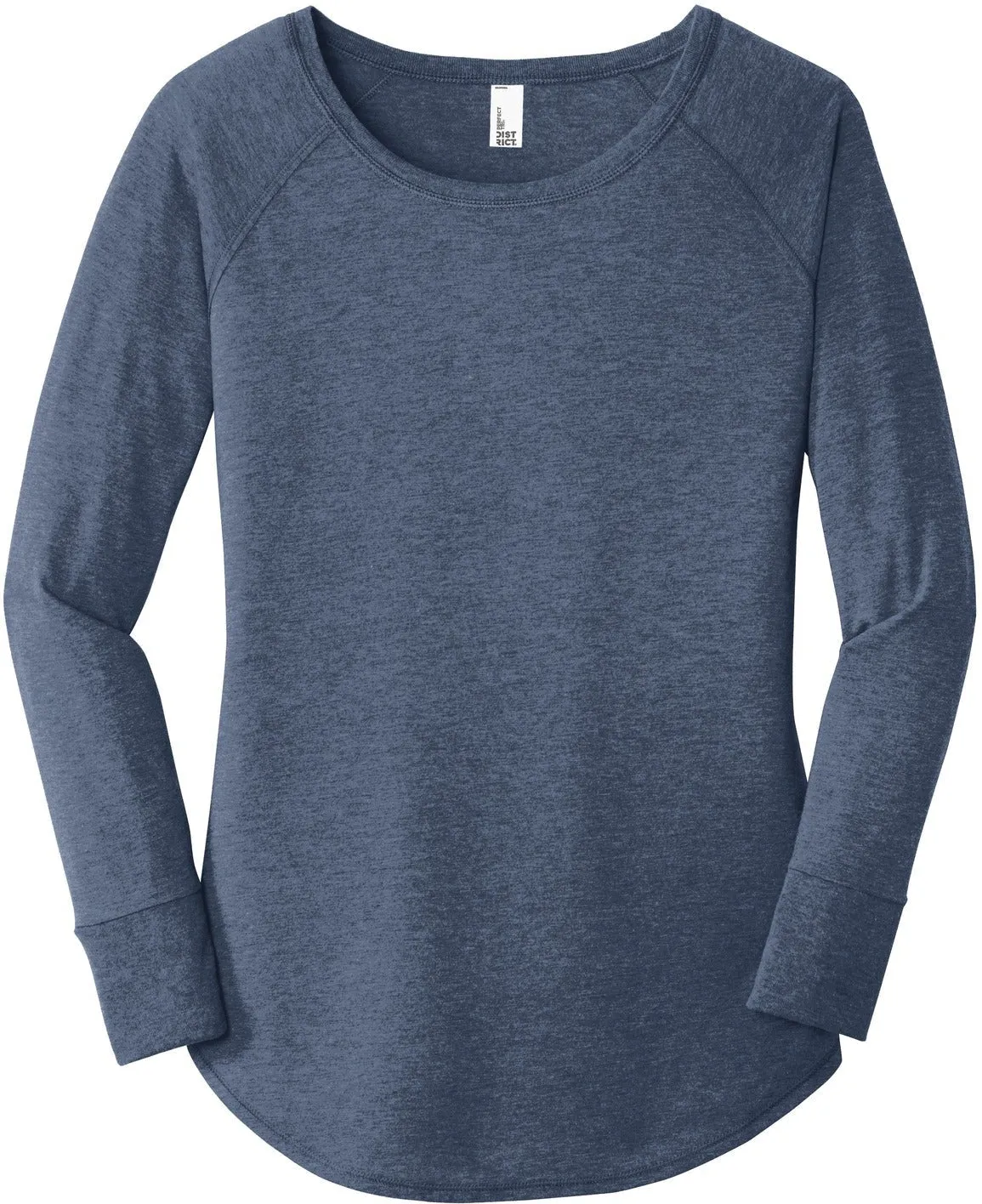 District Ladies Perfect Tri Long Sleeve Tunic Tee