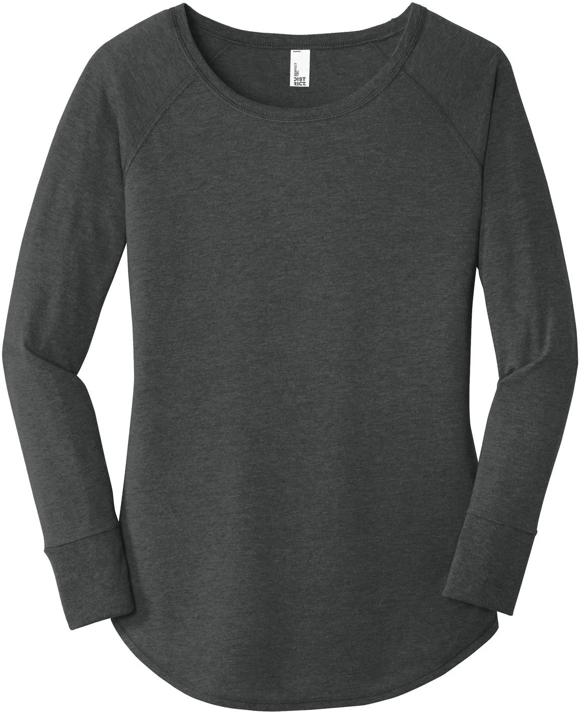 District Ladies Perfect Tri Long Sleeve Tunic Tee